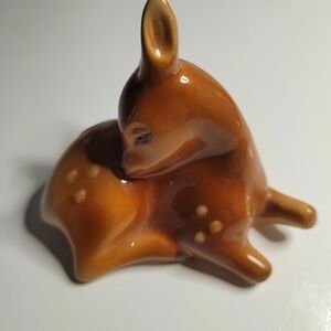VTG Royal Dux Ceramic Fawn Bohemian Figurine, Markings, Stickers